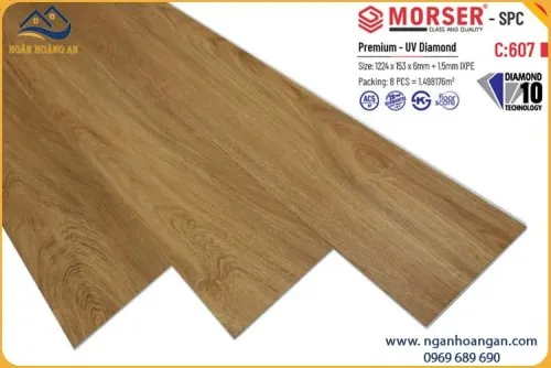 Sàn Nhựa Hèm Khoá Morser Việt Nam C607 6mm