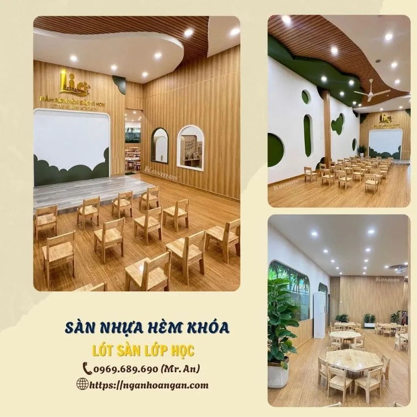 Sàn Nhựa Hem Khoá Ứng Dụng Lót Sàn Phòng Học Sàn Nhựa Hem Khoá Ứng Dụng Lót Sàn Phòng Học
