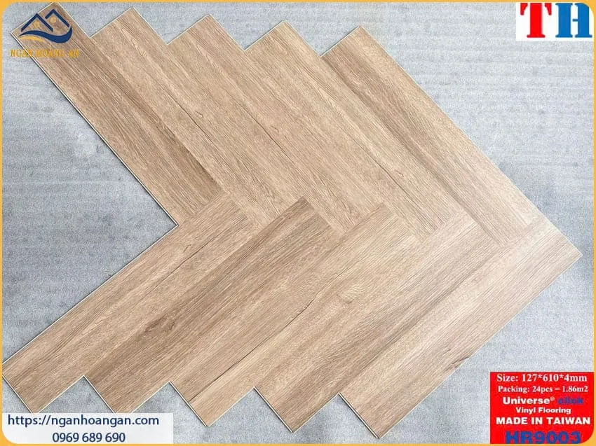 Sàn Nhựa Hèm Khoá Xương Cá 4mm THFloor HR9003
