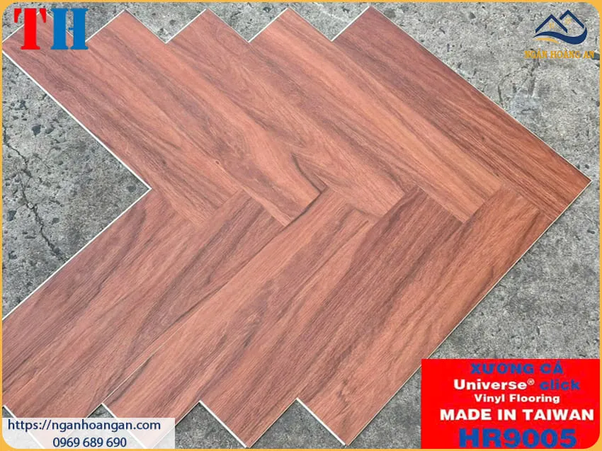 Sàn Nhựa Hèm Khoá Xương Cá 4mm TH Floor HR9005