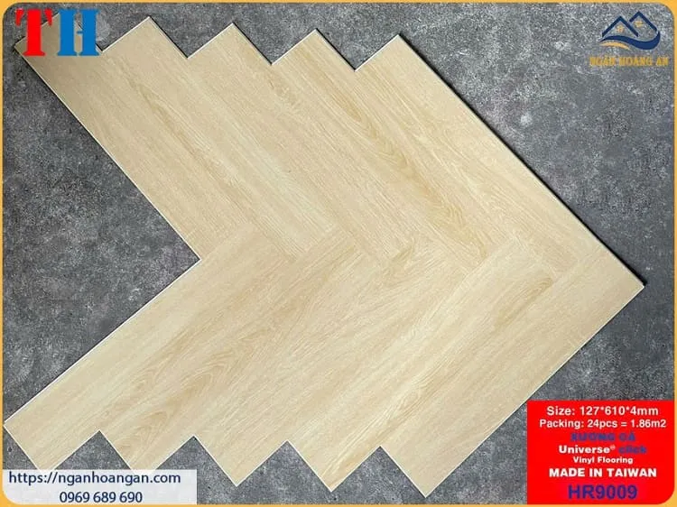 Sàn Nhựa Hèm Khoá Xương Cá 4mm THFloor HR9009