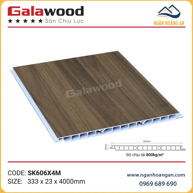 Sàn Nhựa PVC Chịu Lực Làm Gác Lửng Galawood SK606X4M