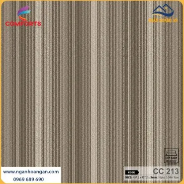 Sàn Nhựa Dán Keo Comforts Vân Thảm CC213 Dày 3mm