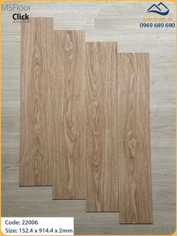 Sàn Nhựa Vinyl Dán Keo 2mm MSFloor 22006