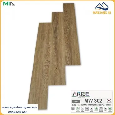 Sàn Nhựa Vinyl Dán Keo Giả Gỗ ARIZE MW302 Dày 3mm