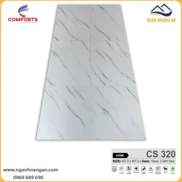 Sàn Nhựa Vinyl Dán Keo Giả Vân Đá Comforts CS320  Dày 3mm