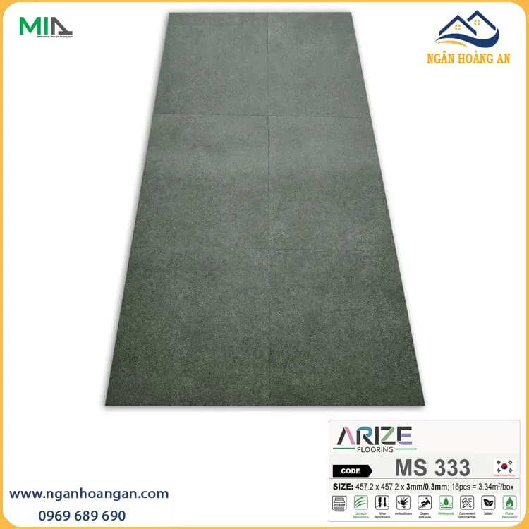 Sàn Nhựa Vinyl Dán Keo Vân Đá ARIZE MS333 Dày 3mm Sàn Nhựa Vinyl Dán Keo Vân Đá ARIZE MS333 Dày 3mm