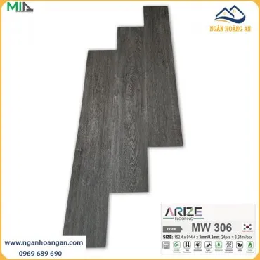 Sàn Nhựa Vinyl Dán Keo Vân Gỗ ARIZE MW306 Dày 3mm