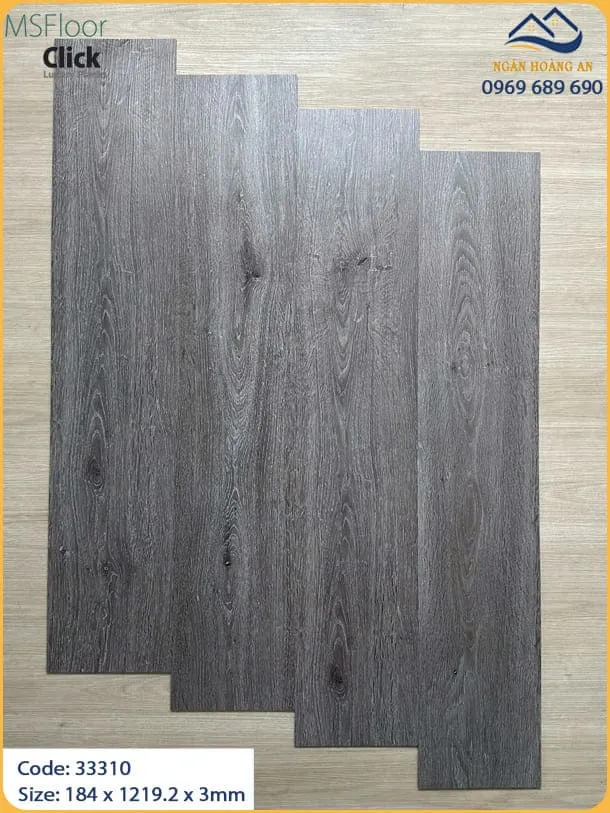 Sàn Nhựa Vinyl Dán Keo Vân Gỗ MSFloor 33310 Dày 3mm
