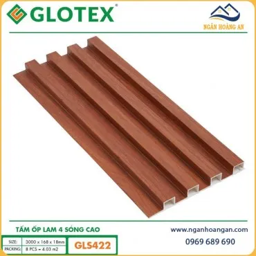 Tấm Lam Sóng Ốp Trần Nhựa Giả Gỗ Glotex GLS422