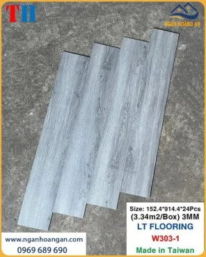 Tấm Lót Sàn Dán Keo Giả Gỗ THFloor W303-1 Dày 3mm