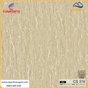 Tấm Lót Sàn Nhựa Dán Keo Giả Đá Comforts CS316 Dày 3mm