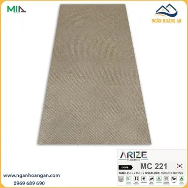 Tấm Lót Sàn Nhựa Dán Keo Vân Thảm Dày 3mm ARIZE MC221