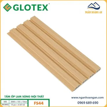 Tấm Nhựa Lam Sóng Giả Gỗ Ốp Tường Glotex FS44