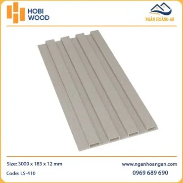 Tấm Nhựa Lam Sóng Giả Gỗ Ốp Tường Hobiwood LS-410