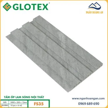 Tấm Nhựa Ốp Trần Lam Sóng Nhựa Vân Bê Tông Glotex FS35