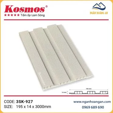 Tấm Nhựa Ốp Tường Lam Sóng Chân Kép Kosmos 3SK-927