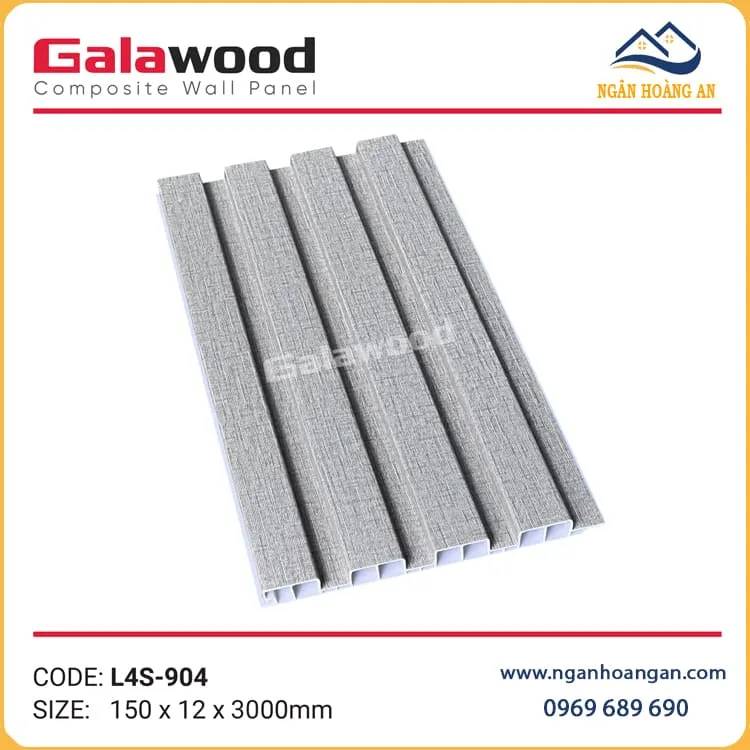 Tấm  Nhựa Ốp Tường Lam Sóng Galawood L4S-904 Vân Vải