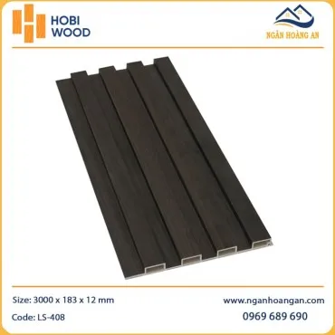 Tấm Nhựa Ốp Tường Lam Sóng Giả Gỗ Hobiwood LS-408
