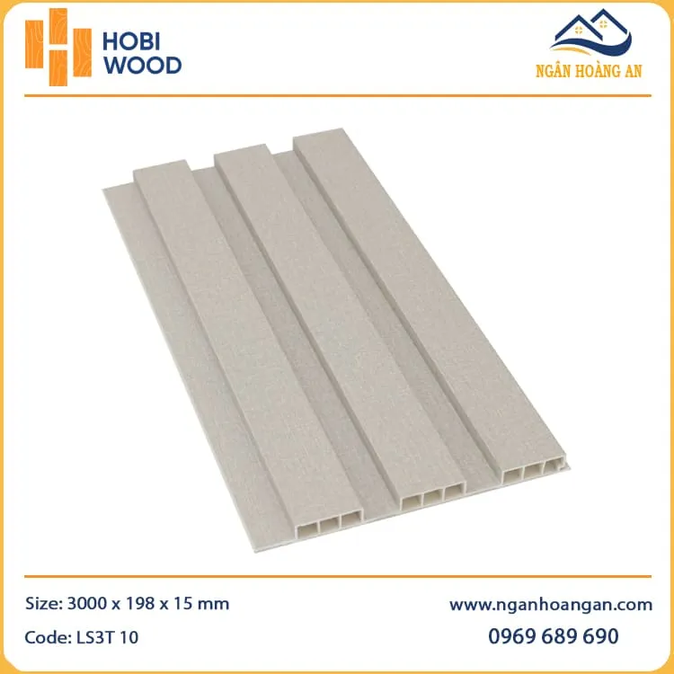 Tấm Nhựa Ốp Tường Lam Sóng Giả Gỗ Hobiwood LS3T-10 Tại TPHCM Tấm Nhựa Ốp Tường Lam Sóng Giả Gỗ Hobiwood LS3T-10 Tại TPHCM