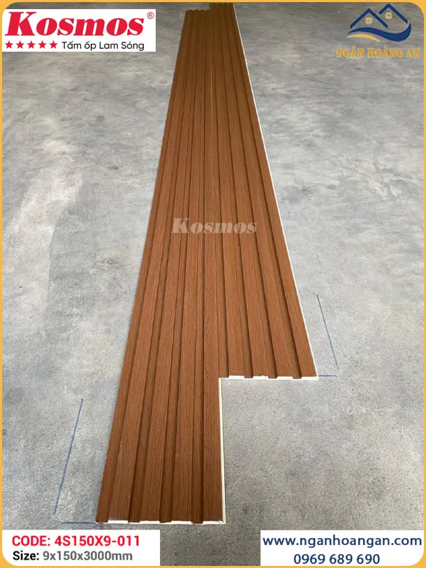 Tấm Nhựa Ốp Tường Lam Sóng Kosmos 4S150X9-011