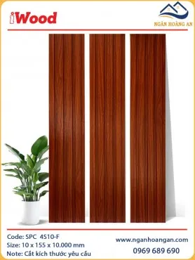Tấm Nhựa Ốp Tường Lam Sóng Giả Vân Gỗ iWood 4S10-F