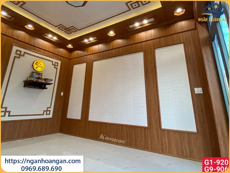 Tấm Nhựa Ốp Tường Nano Giả Gỗ Cho Nhà Phố Tại Tân Phú TPHCM