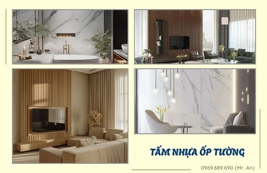 Tấm Nhựa Ốp Tường Trang Trí Nội Thất