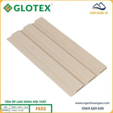 Tấm Ốp Lam 3 Sóng Nhựa Giả Vân Gỗ Glotex FS32