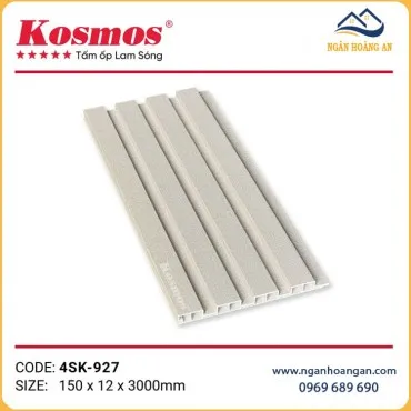 Tấm Ốp Lam 4 Sóng Kép Giả Vân Vải Kosmos 4SK-927