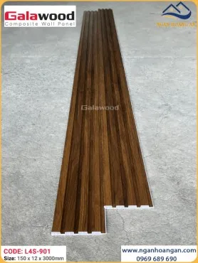 Tấm Ốp Lam Sóng Nhựa Giả Gỗ Galawood L4S-901
