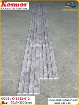 Tấm Ốp Lam Sóng Nhựa Vân Bê Tông Kosmos K4S152-012
