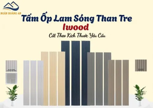 Tấm Ốp Lam Sóng Than Tre Iwood Cắt Theo Kích Thước Yêu Cầu Tại TPHCM