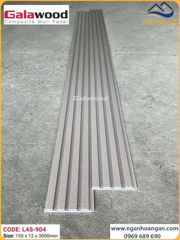 Tấm  Nhựa Ốp Tường Lam Sóng Galawood L4S-904 Vân Vải