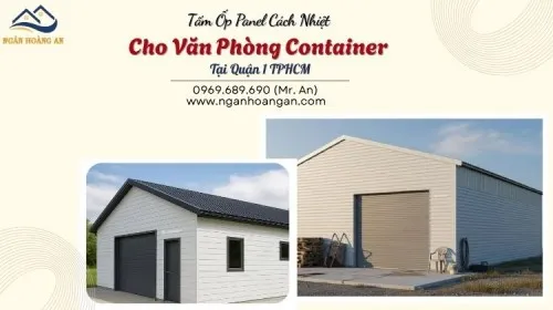 Tấm Ốp Panel Cách Nhiệt Cho Văn Phòng Container Tại Quận 1 TPHCM
