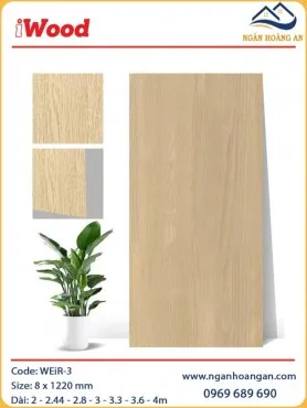 Tấm Ốp Sợi Than Tre Vân Gỗ iWood WEiR-3