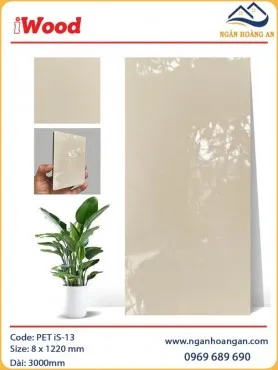 Tấm Ốp Than Tre Đa Năng Phủ PET iWood iS-13