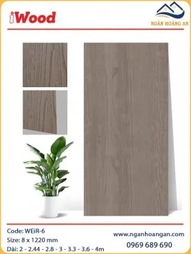 Tấm Ốp Than Tre Đa Năng Vân Gỗ iWood WEiR-6