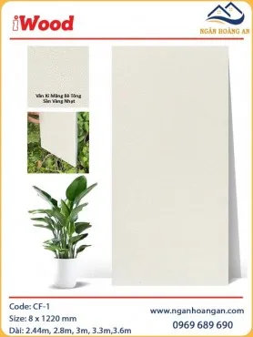 Tấm Ốp Tường Than Tre Giả Vân Bê Tông iWood CF-1