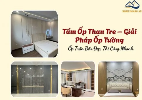 Tấm Ốp Than Tre – Giải Pháp Ốp Tường, Ốp Trần Bền Đẹp, Thi Công Nhanh