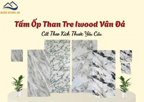 Tấm Ốp Than Tre Iwood Vân Đá Cắt Theo Kích Thước Tại TPHCM, Đồng Nai