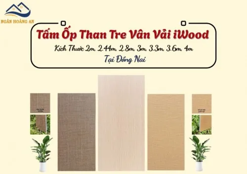 Tấm Ốp Than Tre Iwood Vân Vải Cắt Theo Kích Thước Yêu Cầu Tại Đồng Nai
