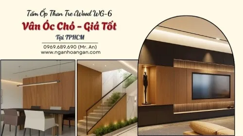 Tấm Ốp Than Tre iWood WG-6 Vân Óc Chó - Giá Tốt Tại TPHCM