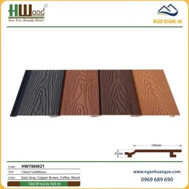 Tấm Ốp Tường Gỗ Nhựa Ngoài Trời Hwood HW156W21