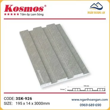 Tấm Ốp Tường Lam 3 Sóng Chân Kép Kosmos 3SK-926