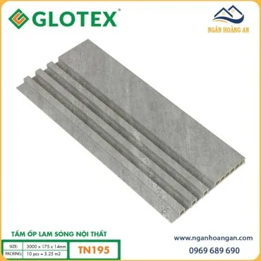 Tấm Ốp Tường Lam Sóng Vân Bê Tông Glotex TN195