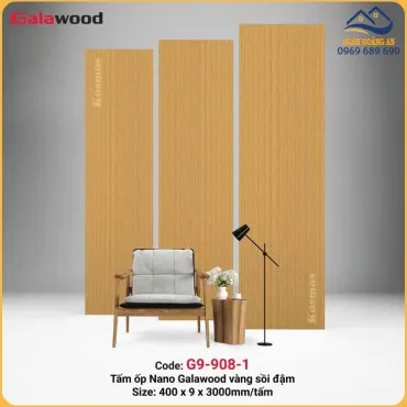 Tấm Ốp Tường Nano Nhựa Giả Gỗ Galawood G9-908-1
