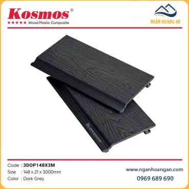 Tấm Ốp Tường Ngoài Trời Kosmos 3DOP148X3M  Dark Grey