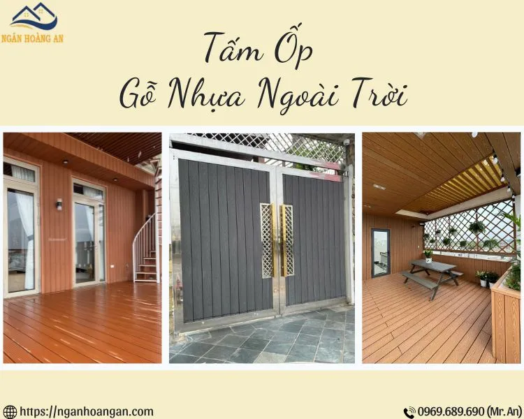 Tấm Ốp Gô Nhựa Ngoài Trời