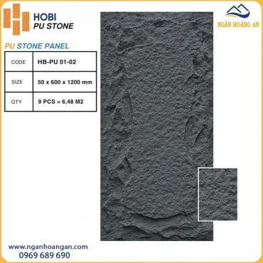 Tấm Ốp Tường PU Giả Đá Hobiwood HB-PU01-02